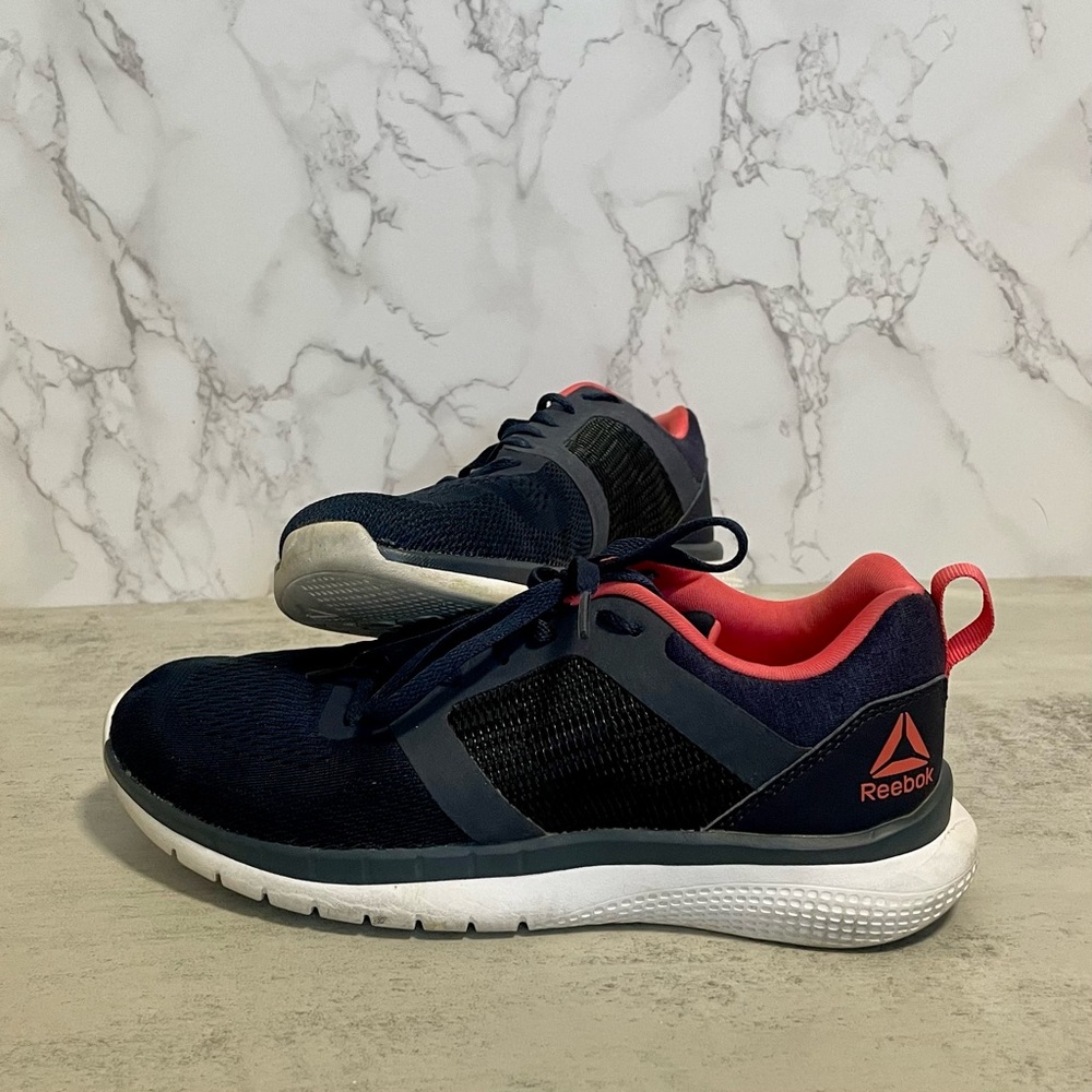 Reebok PT Prime Runner 2.0 CN7144  Women's 7.5 Navy Bright Rose Running Shoes